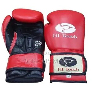 Hi Touch Red and Black Boxing Gloves