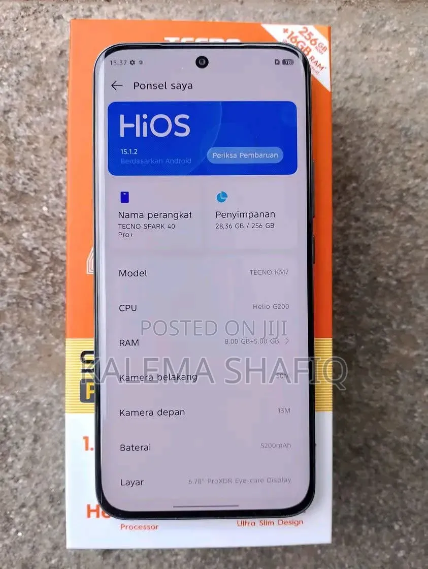 New Tecno Spark 40 Pro+ 256 GB Blue