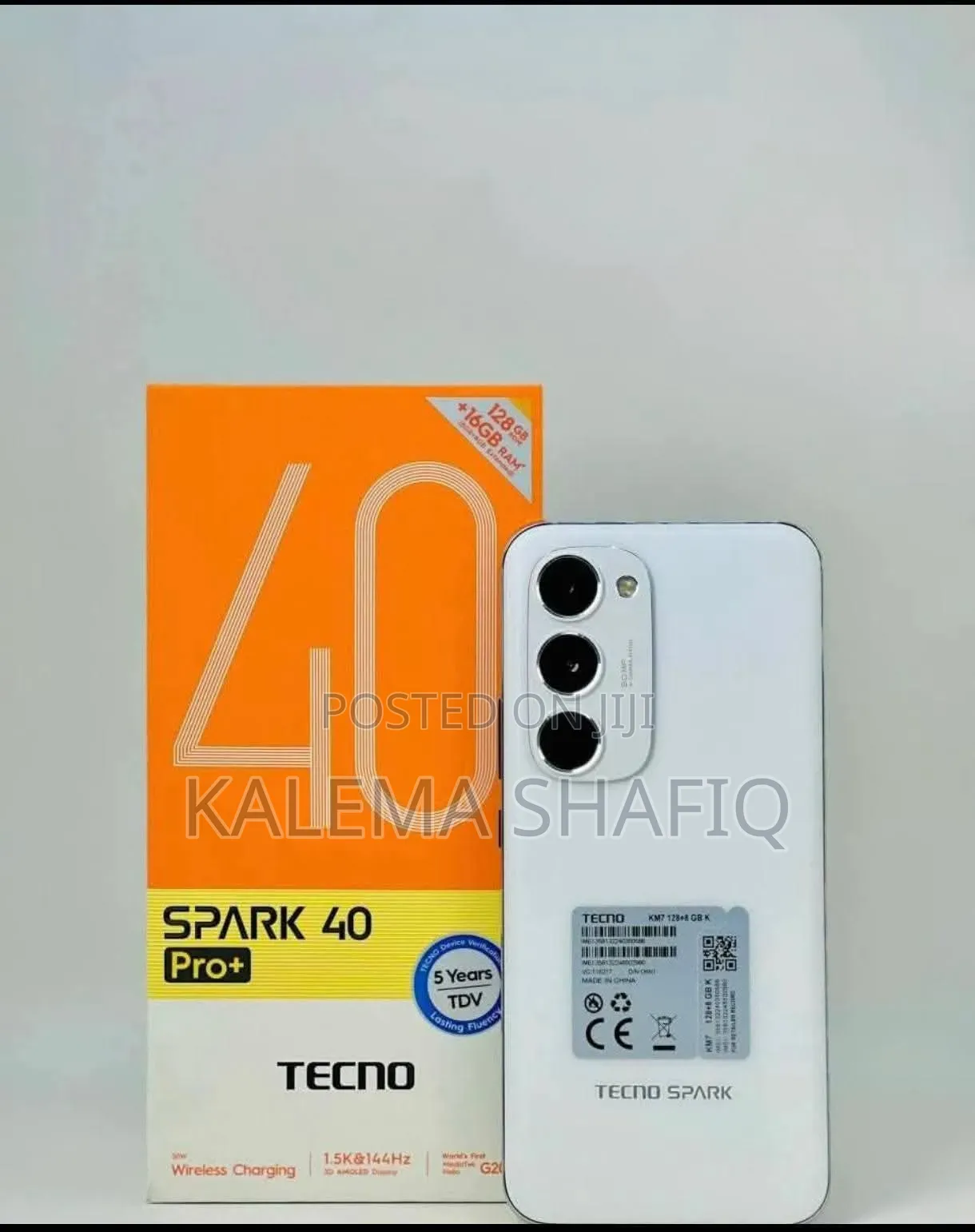 New Tecno Spark 40 Pro+ 128 GB White