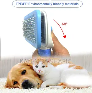Cleanpet Self-Cleaning Slicker Brush for Dogs and Cats