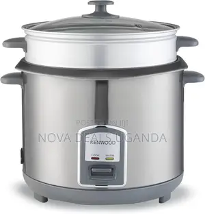 Kenwood 2-in-1 Rice Cooker 2.8l 16-Cup With Food Steamer Basket-Silver