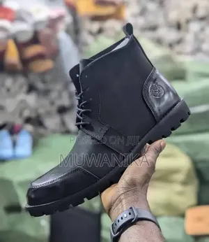 Timberland Original-Inspired Classic Black Boots Leather Rugged Shoe
