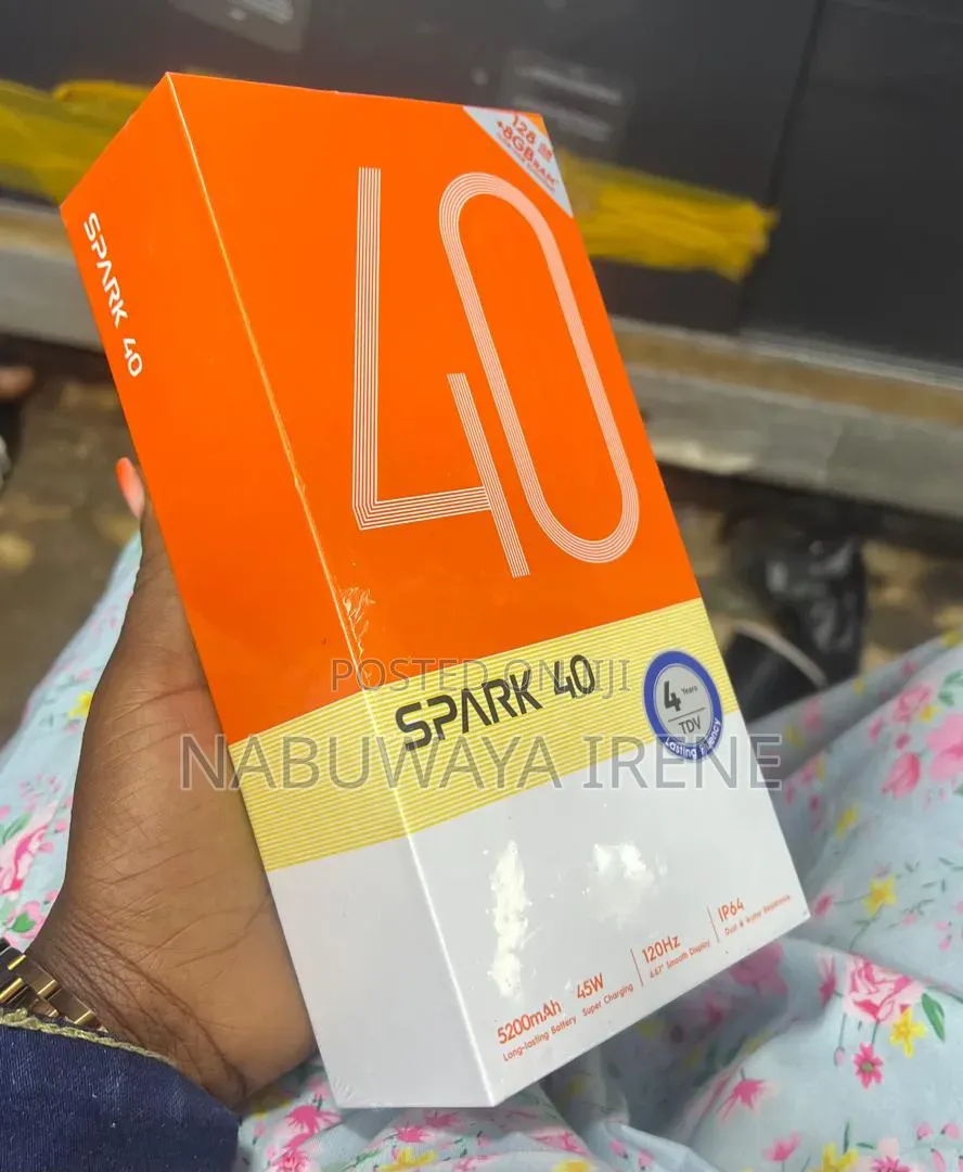 New Tecno Spark 40 256 GB Gray