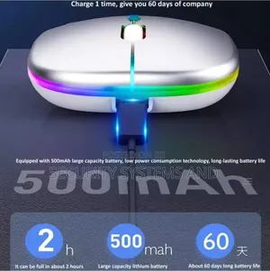 Wireless Rechargeable Mouse With Bluetooth and Reciever for All