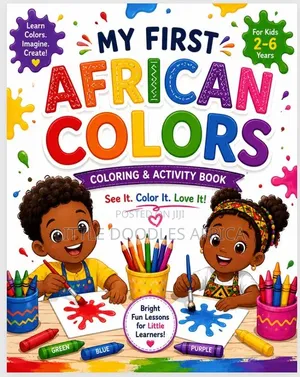 My First African Colors Coloring Book
