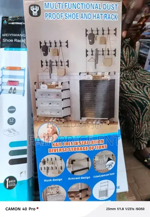 Executive Shoe Rack. 6layers. ( White)