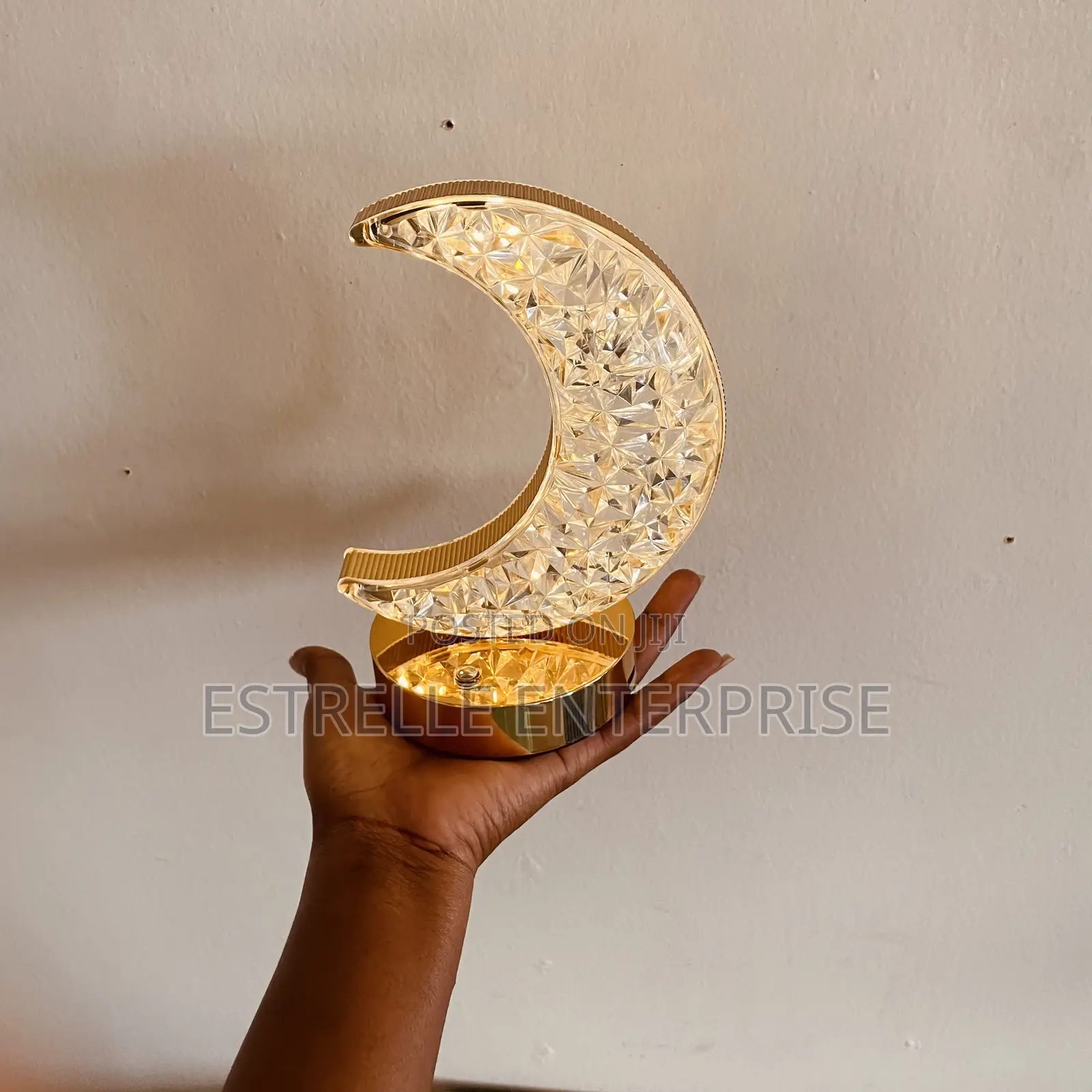 Crystal Moon Rechargeable Table Lamp