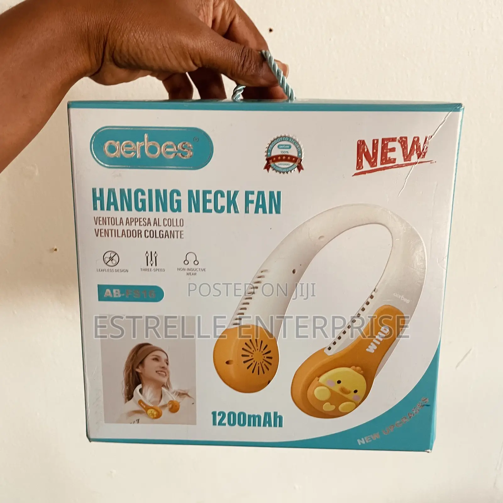 Rechargeable Hanging Neck Fan