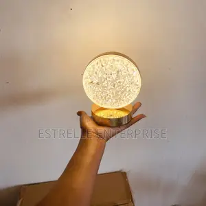 Rechargeable Crystal Night Table Lamp