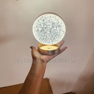 Rechargeable Crystal Night Table Lamp