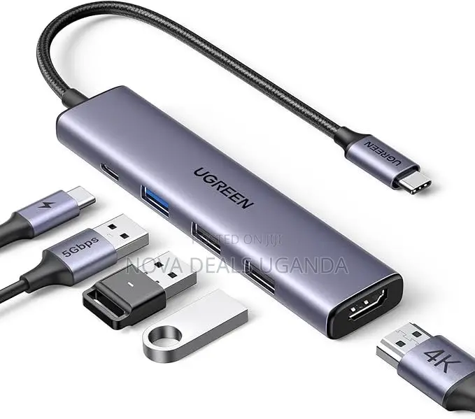 Ugreen 5-in-1 Usb-C Multifunctional Adapter 100w Laptop Fast Charger