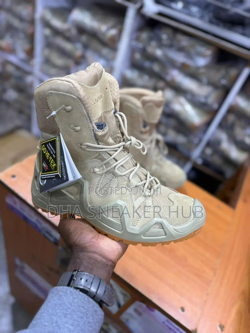 High Top Desert Boots Brown