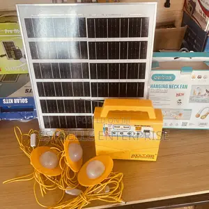 20w Portable Lighting Kit With 3 Bulbs, Phone Charging +Radio