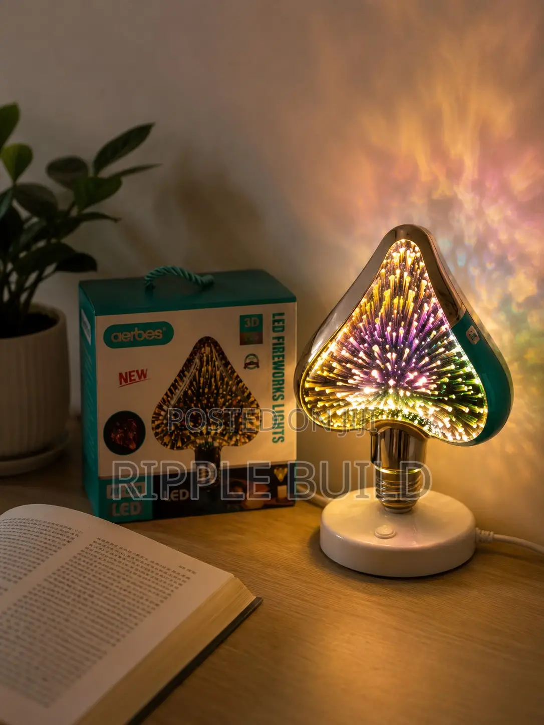 Aerbes Ab-Qp69 5w Led Fireworks 3d Decorative Light Bulb