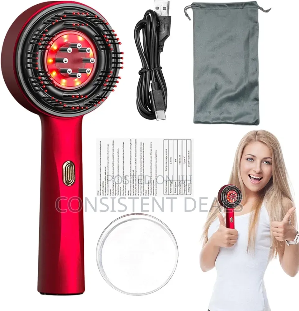 Electric Scalp Massager Comb and Red Light Hair Massager