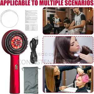 Electric Scalp Massager Comb and Red Light Hair Massager