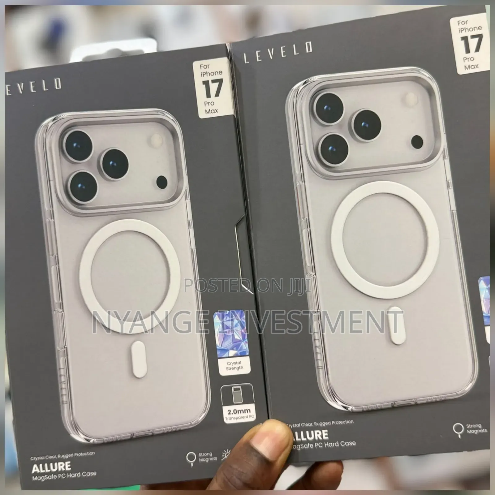 Levelo Allure Pc Hard Cases for the iPhone 17 Pro Max