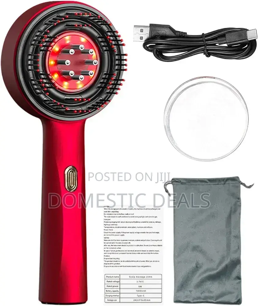 Electric Scalp Massager Comb and Red Light Hair Massager
