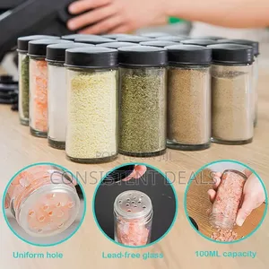 Rotating Spice Rack Organizer With 18 Spice Jars