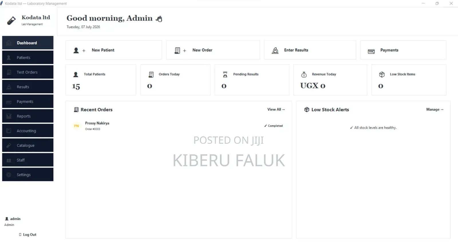 Laboratory Management System (Desktop + Web)