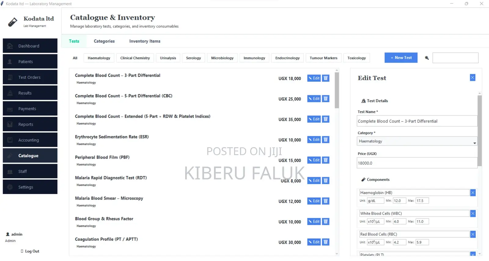 Laboratory Management System (Desktop + Web)