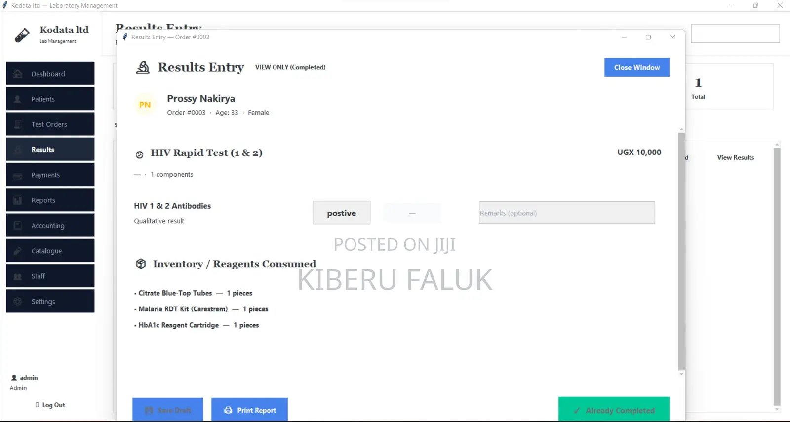 Laboratory Management System (Desktop + Web)