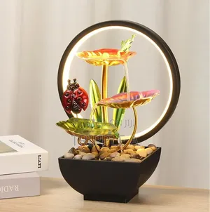 Ladybug Tabletop Fountain With Led Lighting