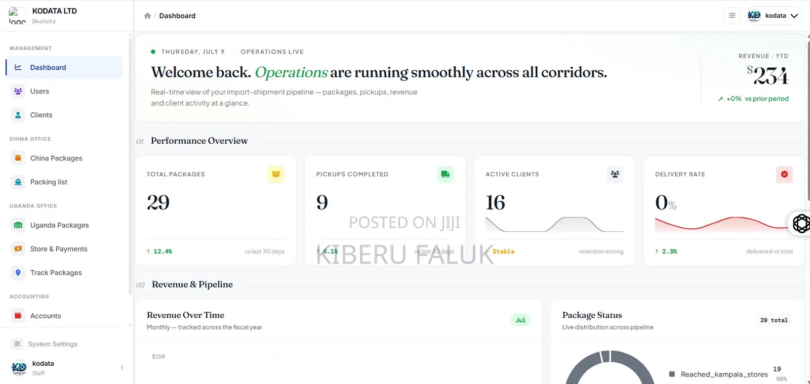 Kodata – Shipment Delivery Management System