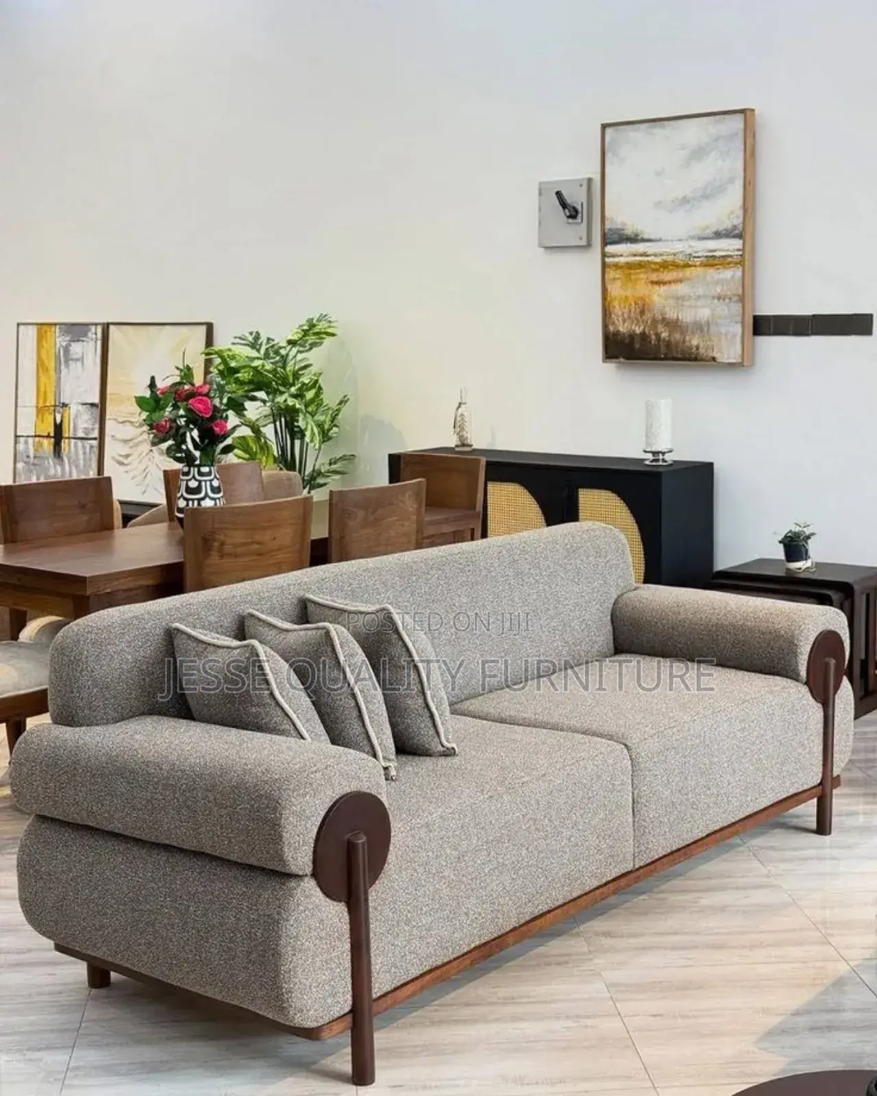 Modern Low Wide Sofa