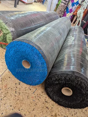 Blue and Black Roll Grass Carpet Available