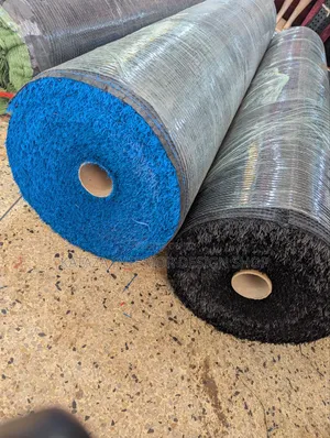 Blue and Black Roll Grass Carpet Available