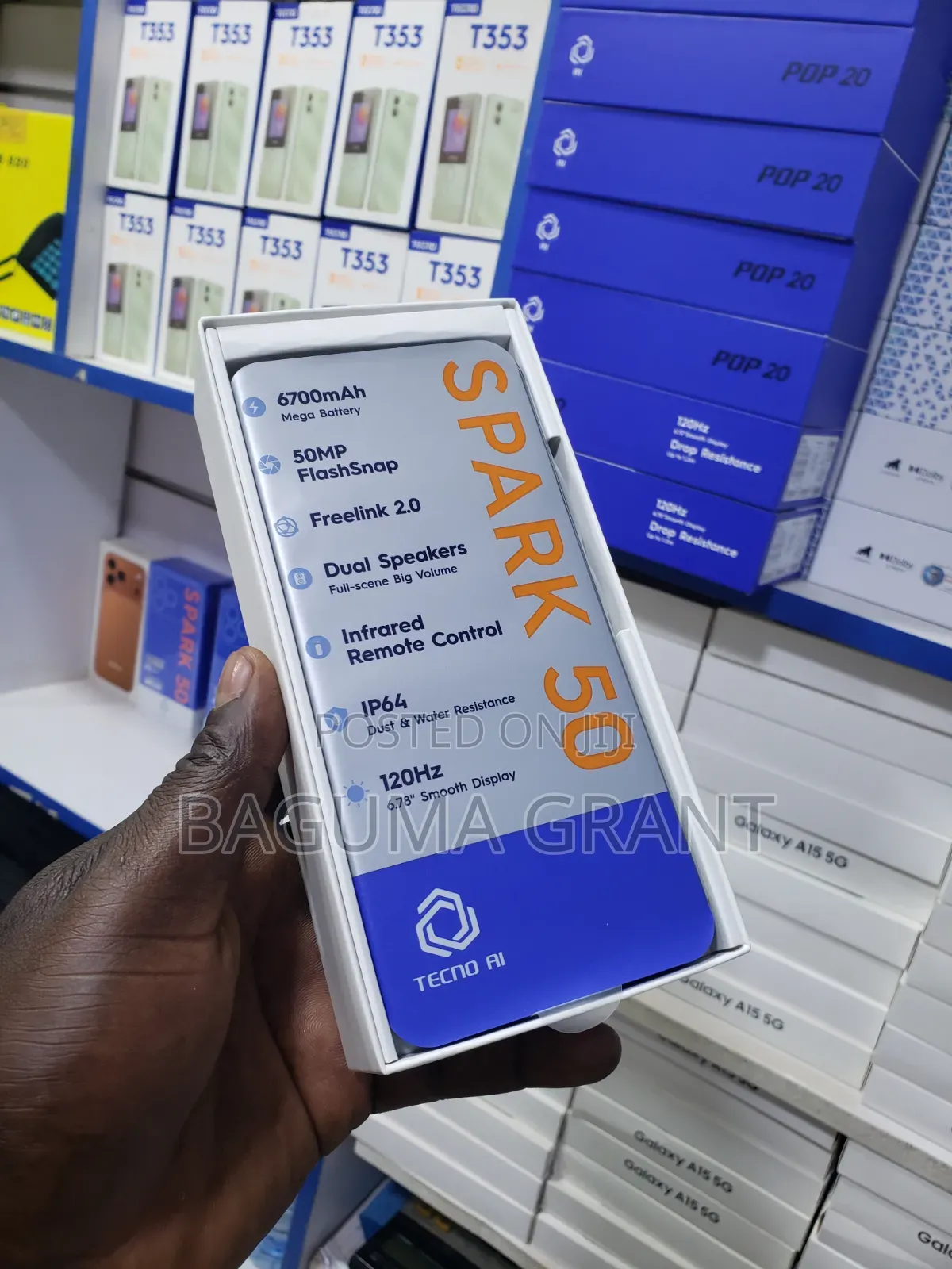 New Tecno Spark 50 128 GB Black