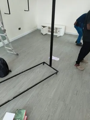 Light Gray Plastic Tile Floor PVC Carpet