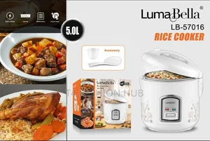 Luma Bella Electric Rice Cooker - 5litres- White