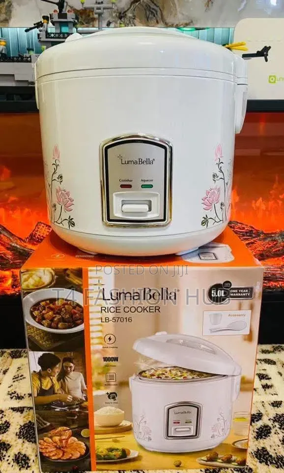 Luma Bella Electric Rice Cooker - 5litres- White