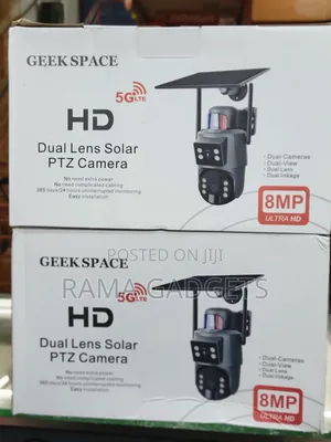 Geek Space Brand Dual-Lens Solar PTZ Camera.