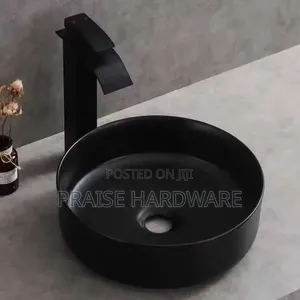 Black Worktop Counter Basin