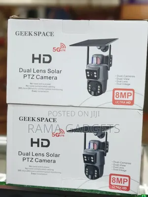 Geek Space Brand Dual-Lens Solar PTZ Camera.