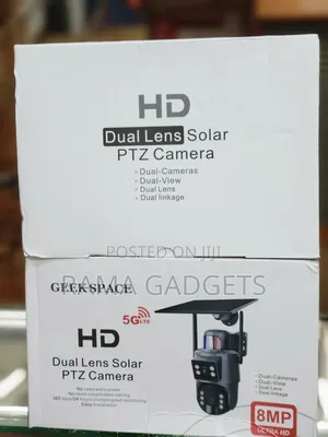 Geek Space Brand Dual-Lens Solar PTZ Camera.