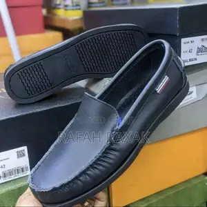 Original Men’S Sebago Fuul Black Casual Slip in Shoes