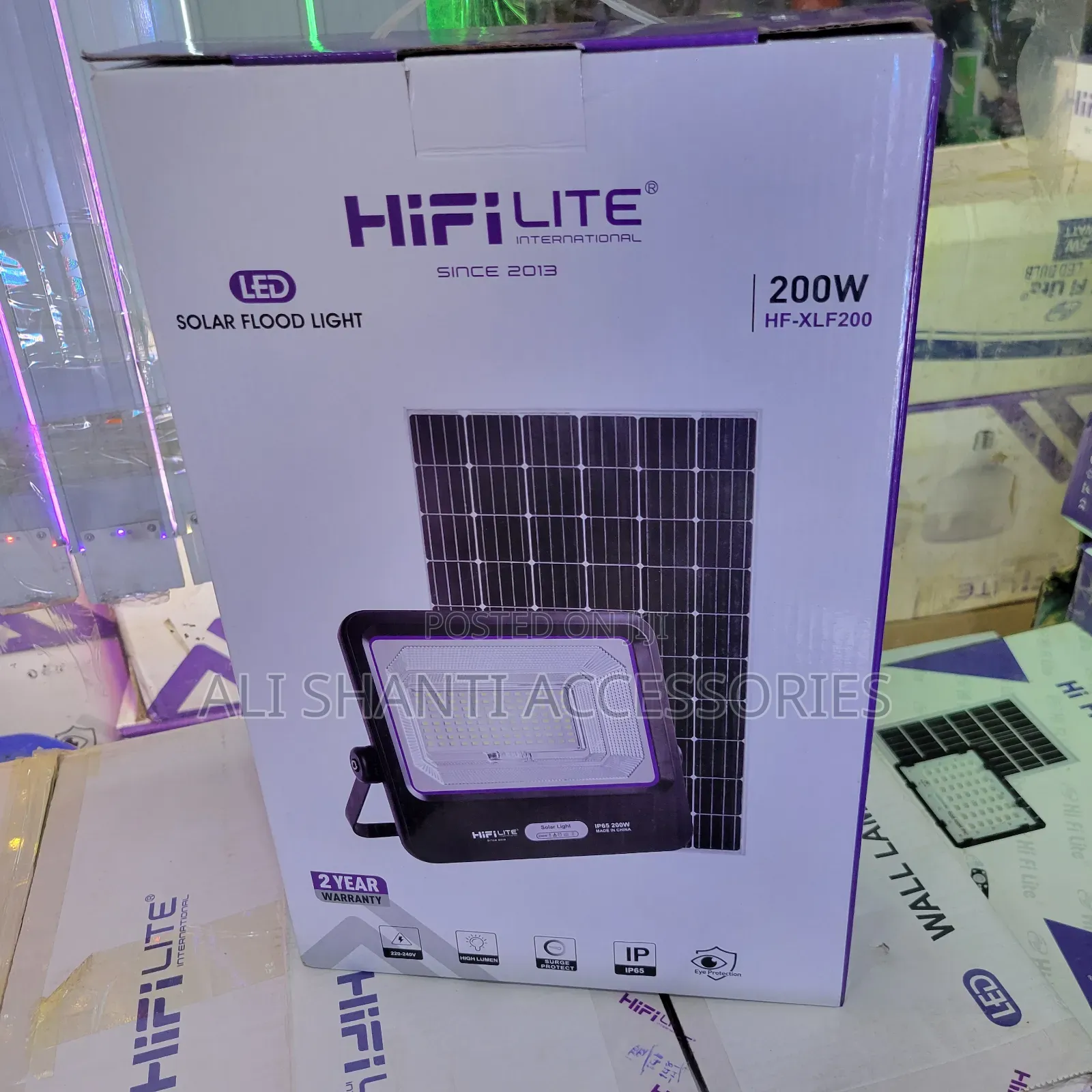 Led Solar Flood Light Hi-Fi With 200w