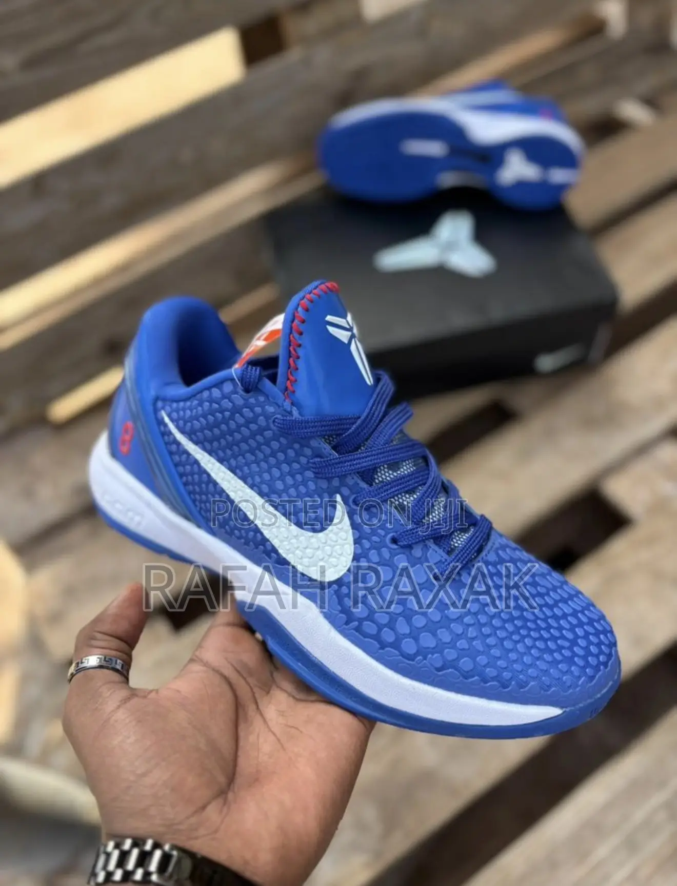 Original Blue/White Nike Kobe 6 Protro Basketball Shoes