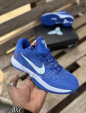 Original Blue/White Nike Kobe 6 Protro Basketball Shoes