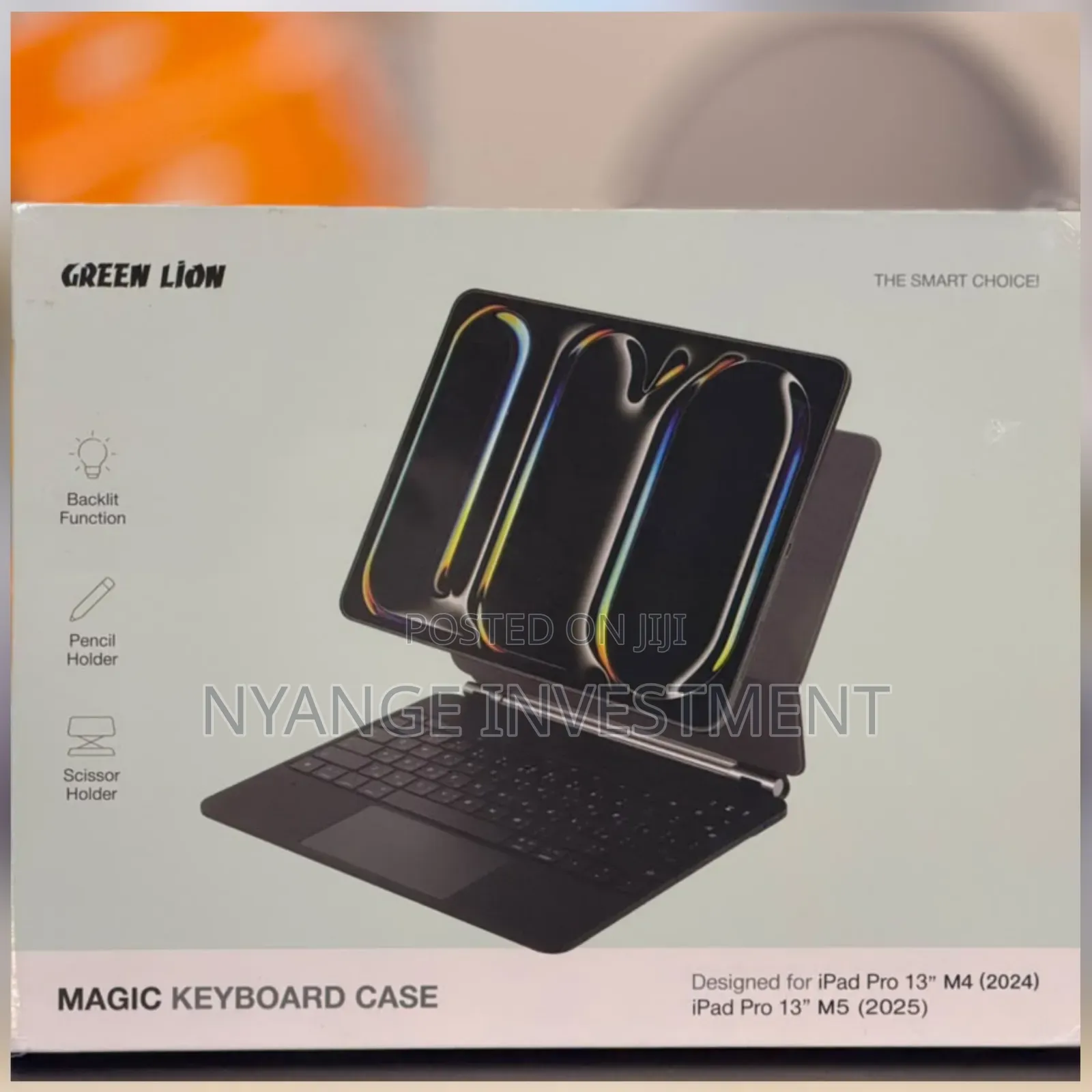 Green Lion Magic Keyboard Case for iPad Pro 13inch M4/M5 (2024/2025)
