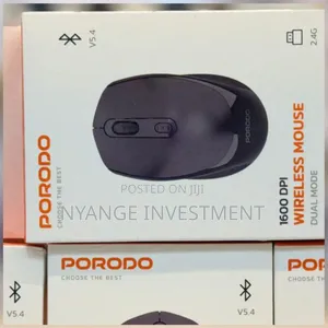 Porodo 1600 Dpi Wireless Mouse Dual Mode 2.4g Bluetooth