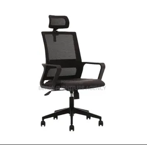 Simple Portable High Mesh Office Chair With Headrest