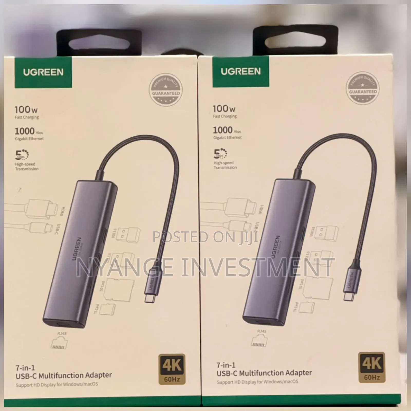 Ugreen 7in1 Usb C Hub 60hz Type C to Hdmi Dongle