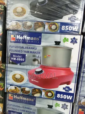 Hoffmans Electronics Hm-8860 5l Automatic Pounded Yam Maker 850w Motor