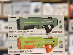 Green Lion Electric Water Gun Dualtank Rechargeable Toy Blaster Kids