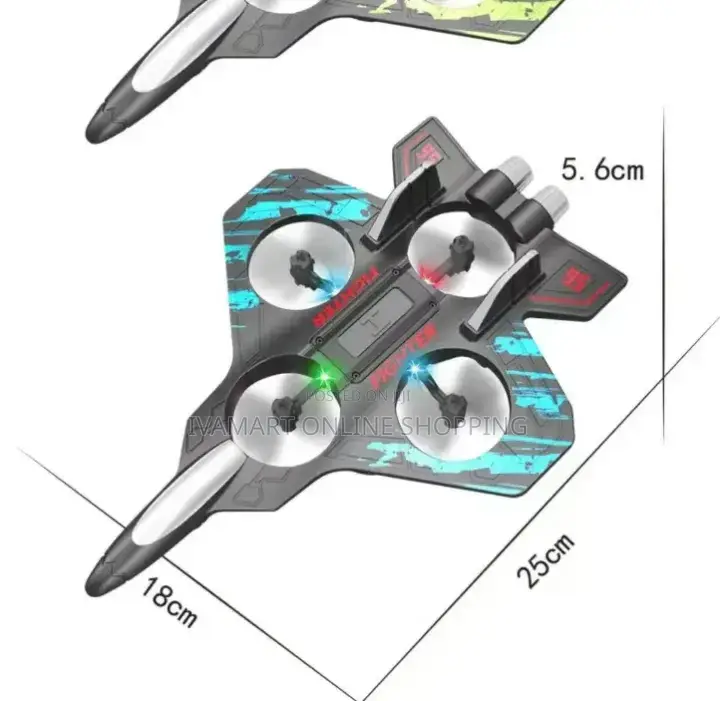 Flying Remote Control Fighter Jet Plane / Drone Toy for Kids